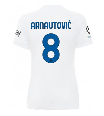 Inter Milan Marko Arnautovic #8 Bortatröja Kvinnor 2023-24 Kortärmad